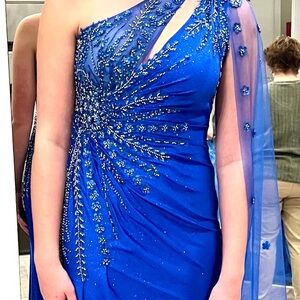 Royal blue pageant dress
